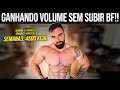 GANHEI VOLUME NO SHAPE SEM AUMENTAR MEU BF EM 3 SEMANAS!! *como cheguei e 4.500 calorias*