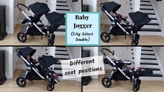 Baby Jogger City Select Double  (Different Seat Positions)