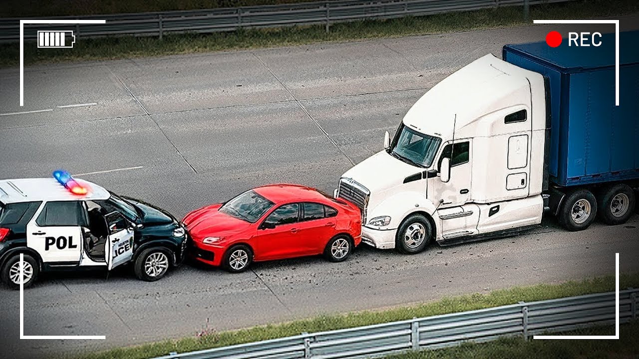 كاميرات المراقبة ترصد تصرفًا بطوليًا من سائقين وسط موقف مرعب!