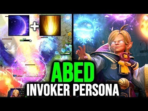 ABED USING KID INVOKER PERSONA - 10K MMR TOP 1 RANK DOTA 2