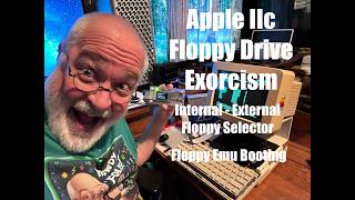 Apple IIc Floppy Drive Exorcism & Head Cleaning - Internal External Drive Switcher - Floppy Emu- iic