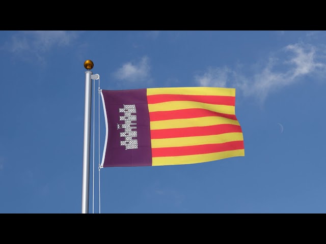 Vídeo relacionado con AZ FLAG Bandera de Mallorca 90x60cm Uso Exterior - Bandera MALLORQUINA 60 x 90 cm Anillos