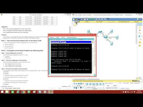 3 2 4 7 Packet Tracer   Troubleshooting a VLAN Implementation   Scenario 1