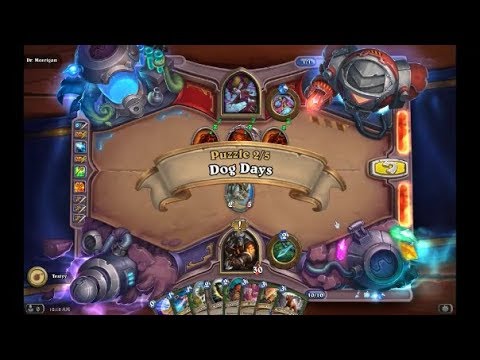 Solution Puzzle Lab Board Clear: Dog Days - Dr. Morrigan (2/5), Hearthstone Boomsday