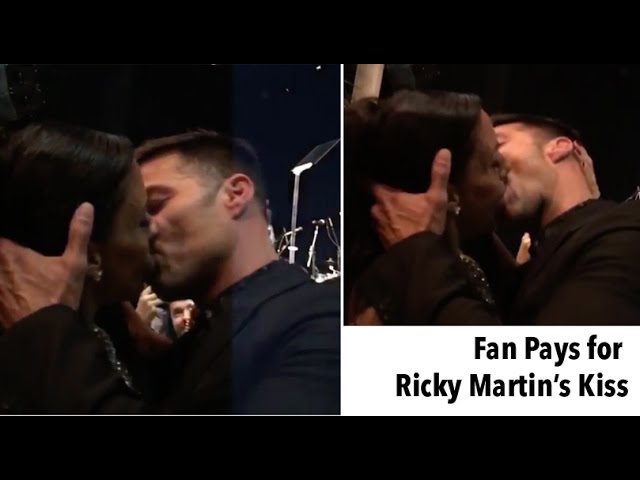 Mujer paga 90 mil dólares por besar a Ricky Martin | Excélsior Mujer paga 90 mil dólares por besar a Ricky Martin | Excélsior