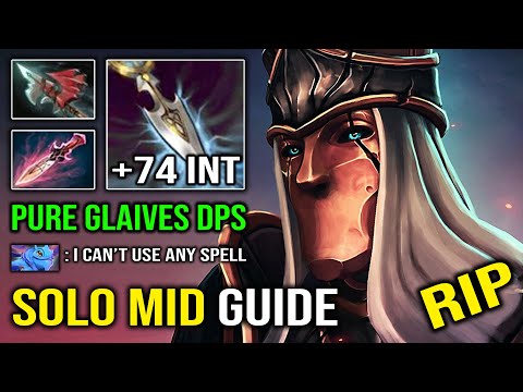 PURE GLAIVES DPS +74 Perma INT Silencer Deleted Puck Mid with 42K Damage Hard Carry Dota 2