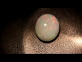 Opale bianco, taglio cabochon ovale, 7.62 ct Video 1