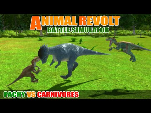 Pachy vs Dinosaur Carnivores - Animal Revolt Battle Simulator