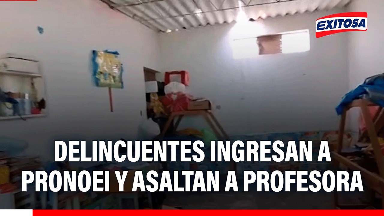 🔴🔵 Indignación en Chiclayo: Delincuentes ingresan a PRONOEI y asaltan a profesora