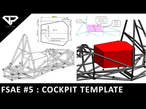 FORMULA STUDENT #5 : Cockpit Opening Template Explained with CAD Model of Chassis | FSAE | DP DESIGN