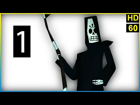 Grim Fandango Remastered. [PC]. Complete Walkthrough. Part 1.
