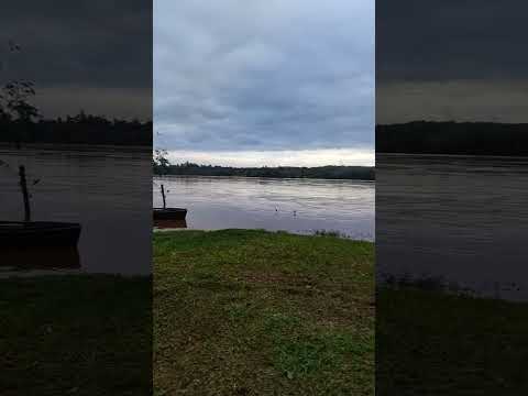 Rio Uruguai estabiliza em Alecrim -RS com a marca de 10,6 metros.