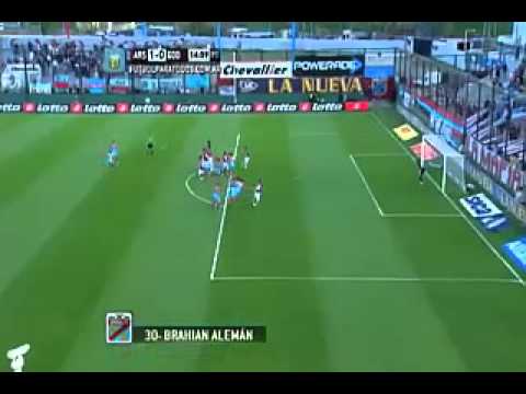 Gol de Brahián Alemán - Arsenal 3 - Godoy Cruz 0