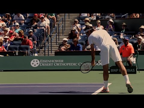 Federer, Wawrkinka, Djokovic at BNP Paribas Open Indian Wells 2014 HD