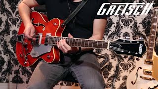 Video thumbnail for G5422T Electromatic Hollow Body Double-Cut with Bigsby | Featured Demo | Gretsch Guitars by Gretsch Guitars