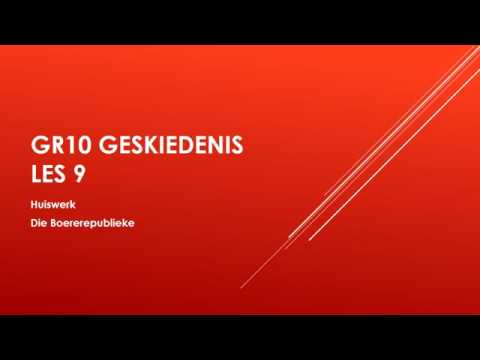 GESKIEDENIS GRAAD 10: 14 Mei 2020 - periode 4 (14104)