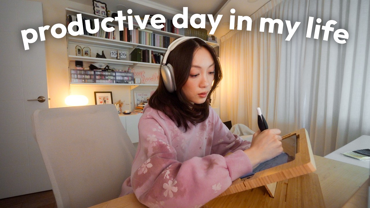 a productive day in my life: designing the 2027 planner + life updates! (vlog)