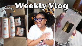 Hair Vlog | New Products, Rearranging The Shelf, Blown Out Braid Out & Goodies from Curlfriends
