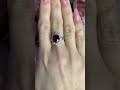 Серебряное кольцо с рубином 4.66ct