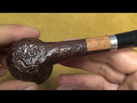 Pipa Il Ceppo gruppo 1 sabbiata con vera  in argento - Dublin - CE143