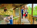 Thuy S DIY Skills Finishing The Bathroom Stair Railing Cozy Meal With Anh Men And Son