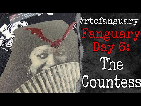 #rtcfanguary - Fanguary Day 6 - The Countess - Coffin Shaped Fabric Tag