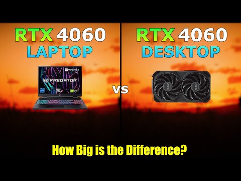 RTX 4060 Laptop vs Desktop - Gaming Test - any Difference?