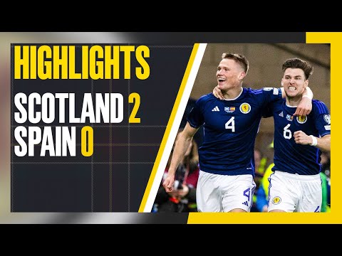 Scotland 2-0 Spain | McTominay Scores Twice to Stun Spain! | Euro 2024 Qualifier Highlights