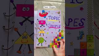 Maths scrap book#shorts #viral #trending #trendingno1 #reels #shapes #scrapbook #maths #diy #craft