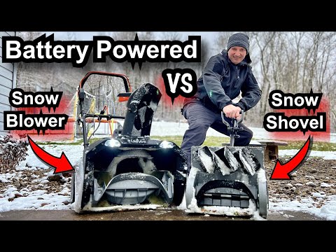 Litheli U20 40V battery powered snow blower and snow shovel review!