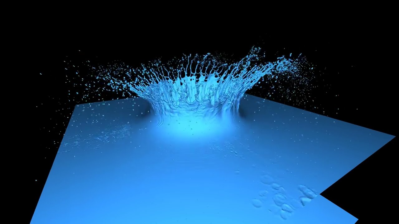 8 billion voxel raindrop simulation