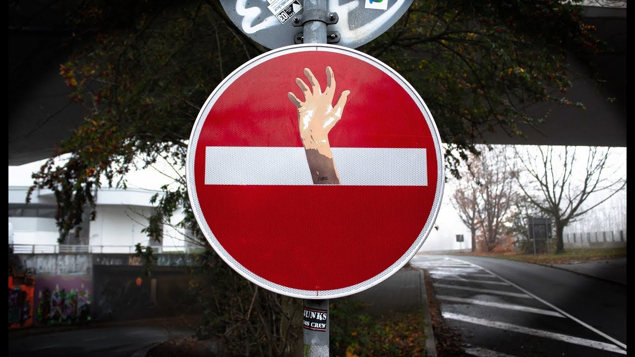 Traffic Sign Sticker || Stencil