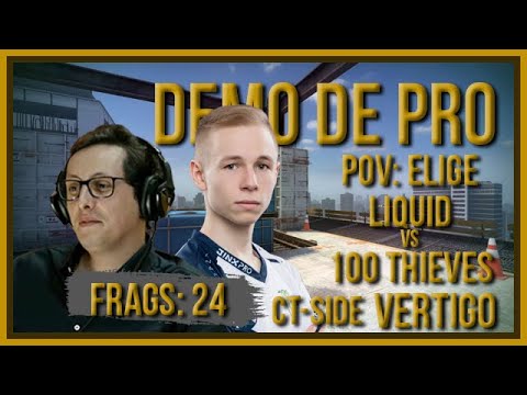 [PT] zorlaK Analisa: PoV ELIGE - LIQUID vs 100 THIEVES - VERTIGO (CT-SIDE) [Demo de Pro]