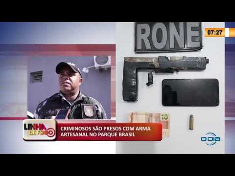LINHA DE FOGO 23 04 2020 CRIMINOSOS SíO PRESOS COM ARMA ARTESANAL NO PARQUE BRASIL