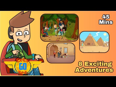 🗺️ Explore Ancient Egypt 🇪🇬 | ✈️ Let's Go See Full Episodes Compilation 👨✈️ - Kingdom Kids Zone, Little Learners - Let's Go See