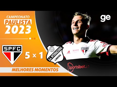 SÃO PAULO 5 X 1 INTER DE LIMEIRA | MELHORES MOMENTOS | 9ª RODADA DO PAULISTA 2023 | ge.globo