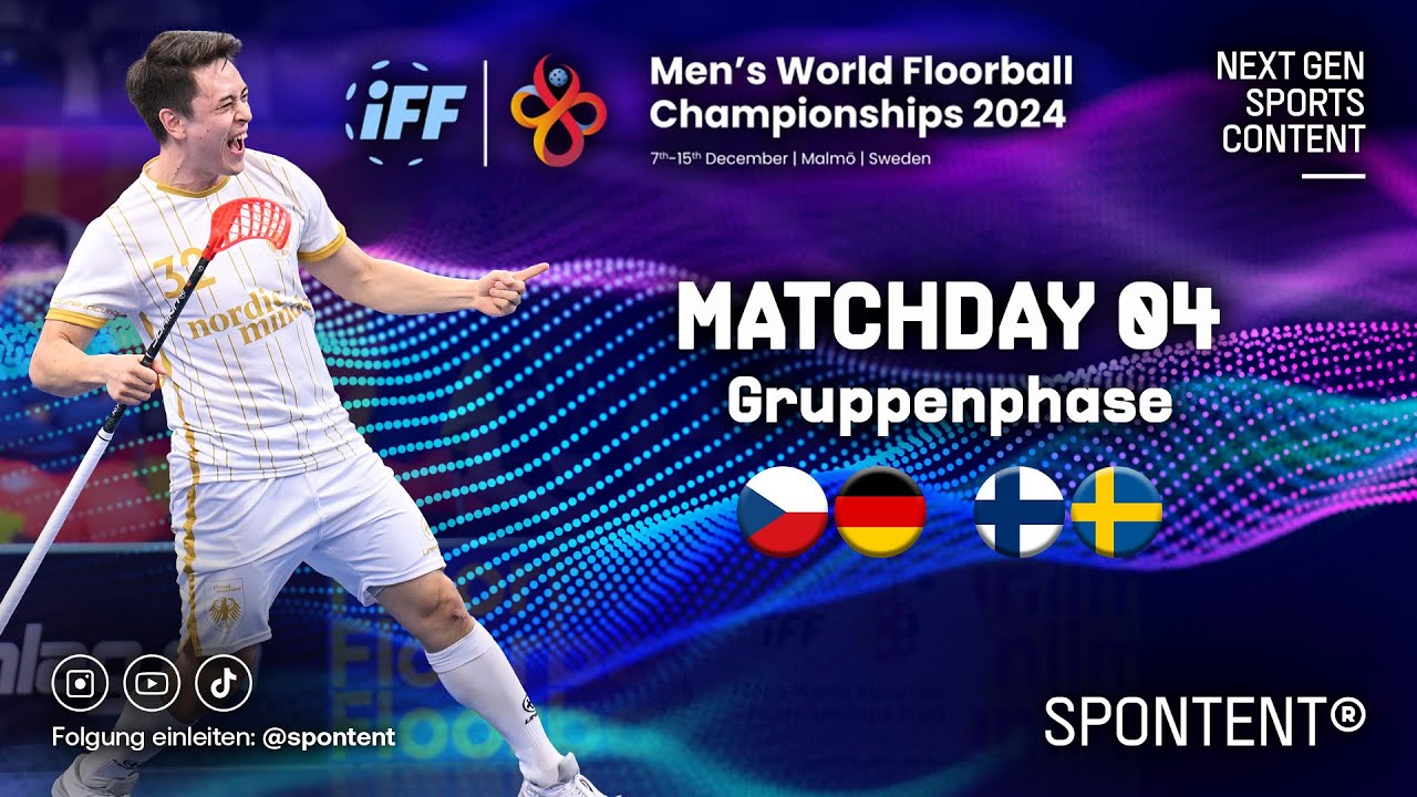 Floorball | Matchday 04 | Gruppenphase | Men's World Floorball Championships 2024