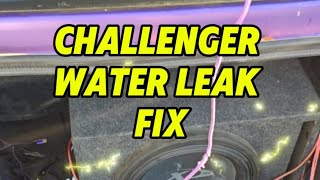 Found 5  Water Leaks In My Challenger Trunk.