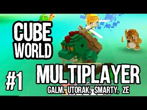 Cube World Multiplayer: 4 Players! w/ Ze, GaLm, Utorak, & Smarty - Ep. 1