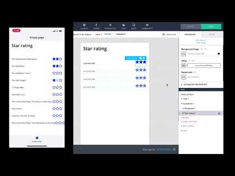 No-code Power-up: Create a Star Rating component /w AppGyver