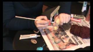 RECICLAJE CASCARAS NUECES adornos navidad 2013 xvid TUTORIAL