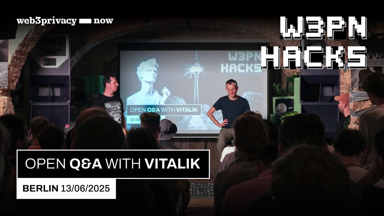 Vitalik Buterin on Ethereum Privacy @Web3Privacy hackathon, Berlin 2025