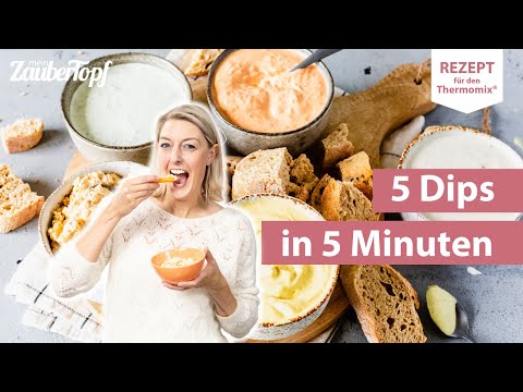 😍😍 5-in-1 Dip! Schnelle Saucen für Raclette und Fondue einfach selber machen | Thermomix® Rezept