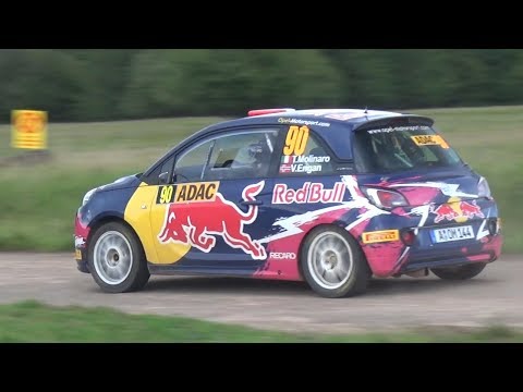 Opel Adam R2 FLAT OUT at WRC Rallye Deutschland - Huttunen, Molinaro, Van Der Marel!