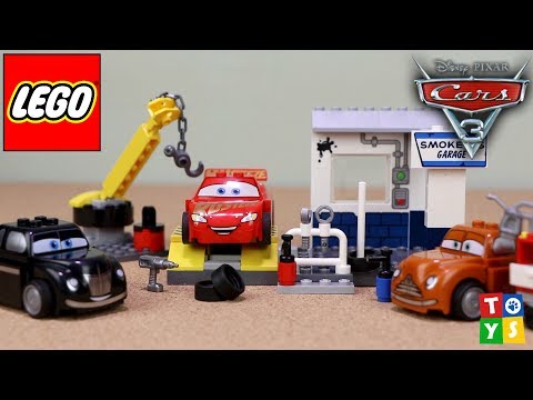 Lego Juniors Cars 3 Smokey’s Garage Playset Unboxing and Play