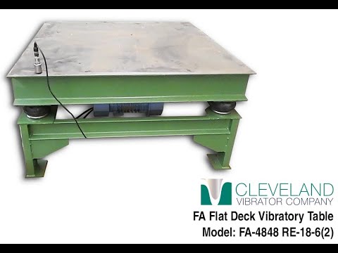 Flat Deck Vibratory Table for Recycled Plastic in Super Sacks - Cleveland Vibrator Co.