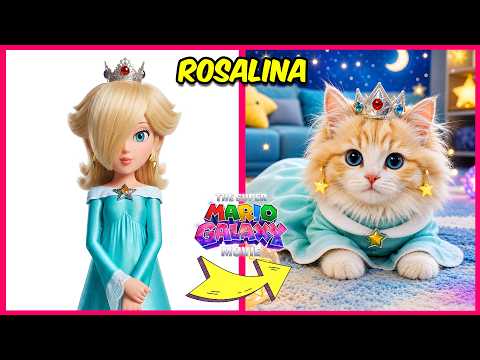 Super Mario Galaxy Characters as CATS + Guess The Super Mario Galaxy Movie Characters by DANCING 🍄🎬