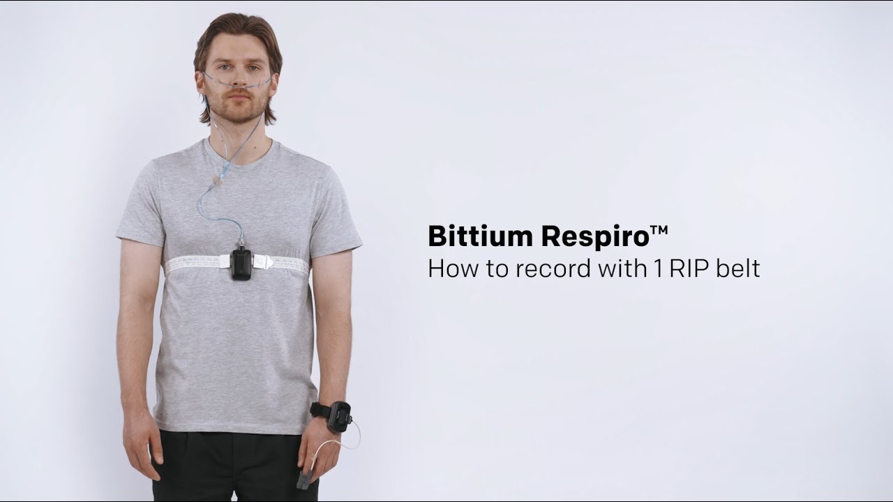 How to Record with 1 RIP Belt - Bittium Respiro™ Sleep Apnea Ambulatory Recording Device & Analysis