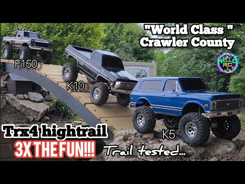 3 traxxas trx4 hightrails trailing at the amazing Crawler County . which is your favorite?
