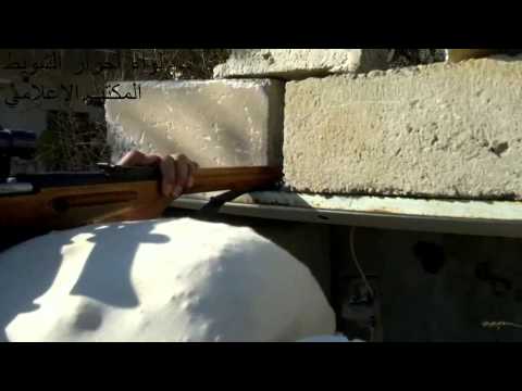 استهداف قوات النظام قرب حاجز المسمكة في بلدة المريعية بالقناص من قبل لواء أحرار الشويط